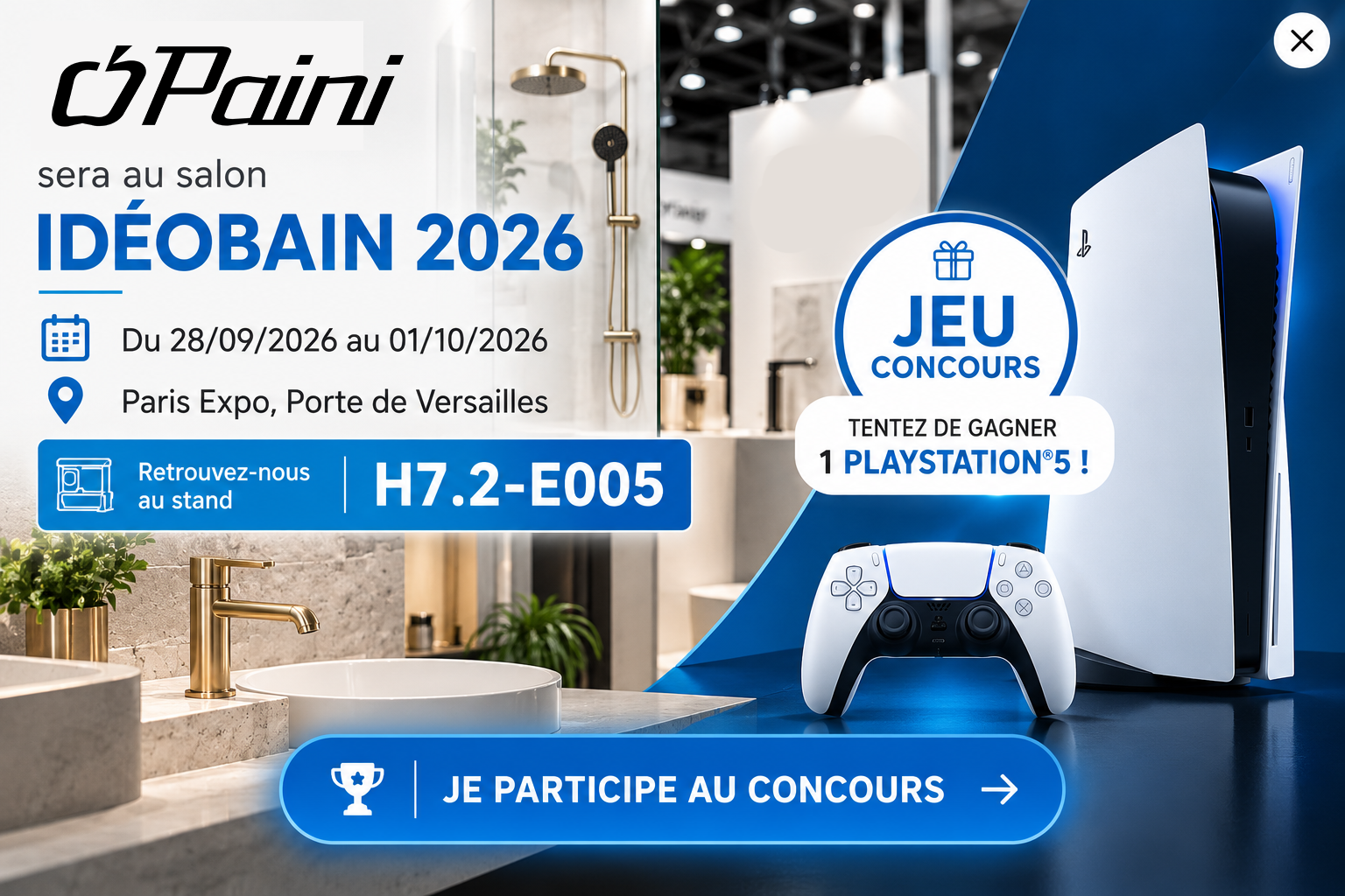 Jeu concours Paini France - Gagnez une PlayStation 5 à Ideobain 2026