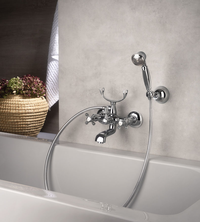 Tête Douche Pomme de Chrome Tube 1/2 Baignoire Salle Bain Robinet Cuisine  Évier