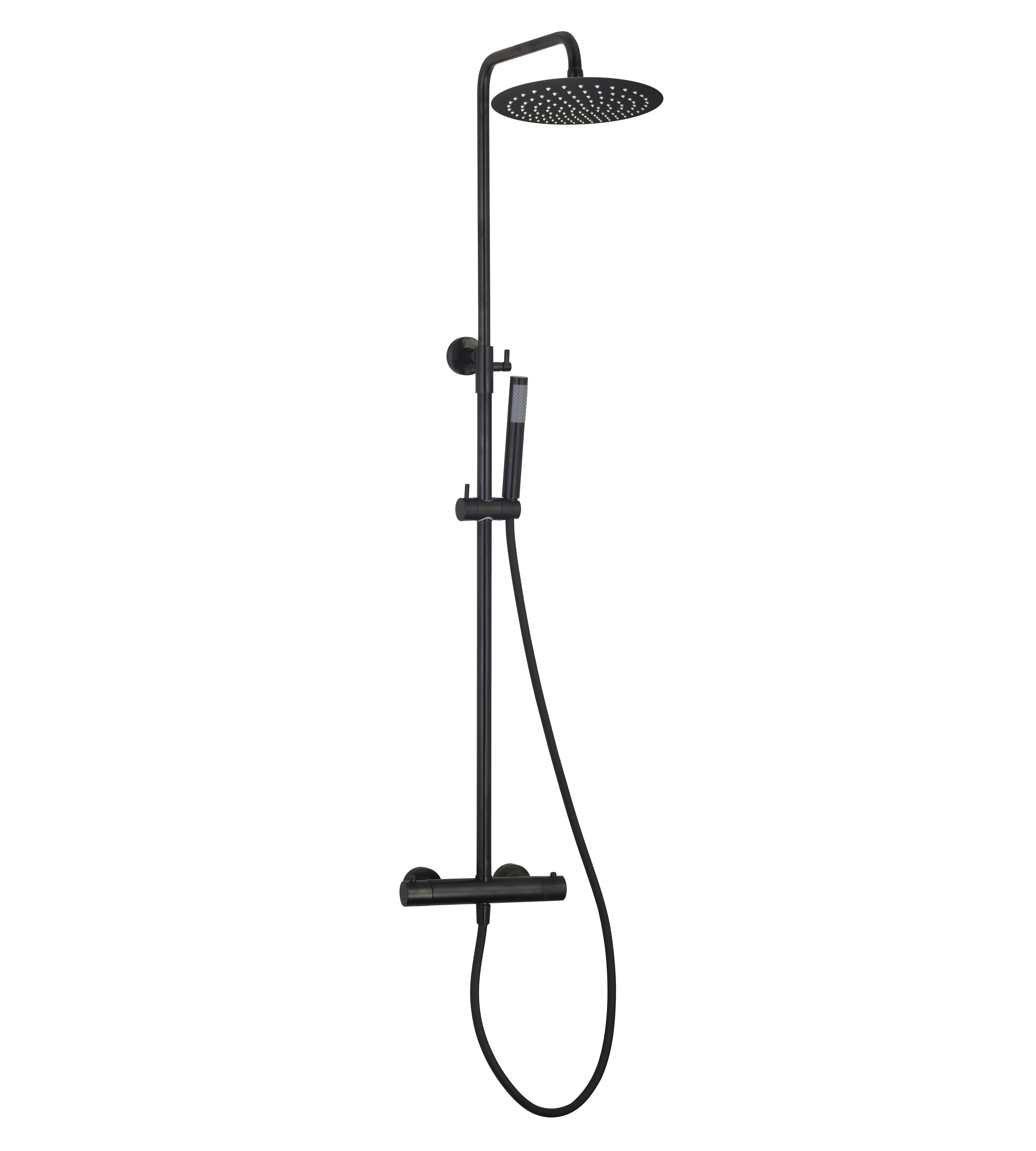 Colonne De Douche Thermostatique Ortence Pvd Black | 78252THPZ