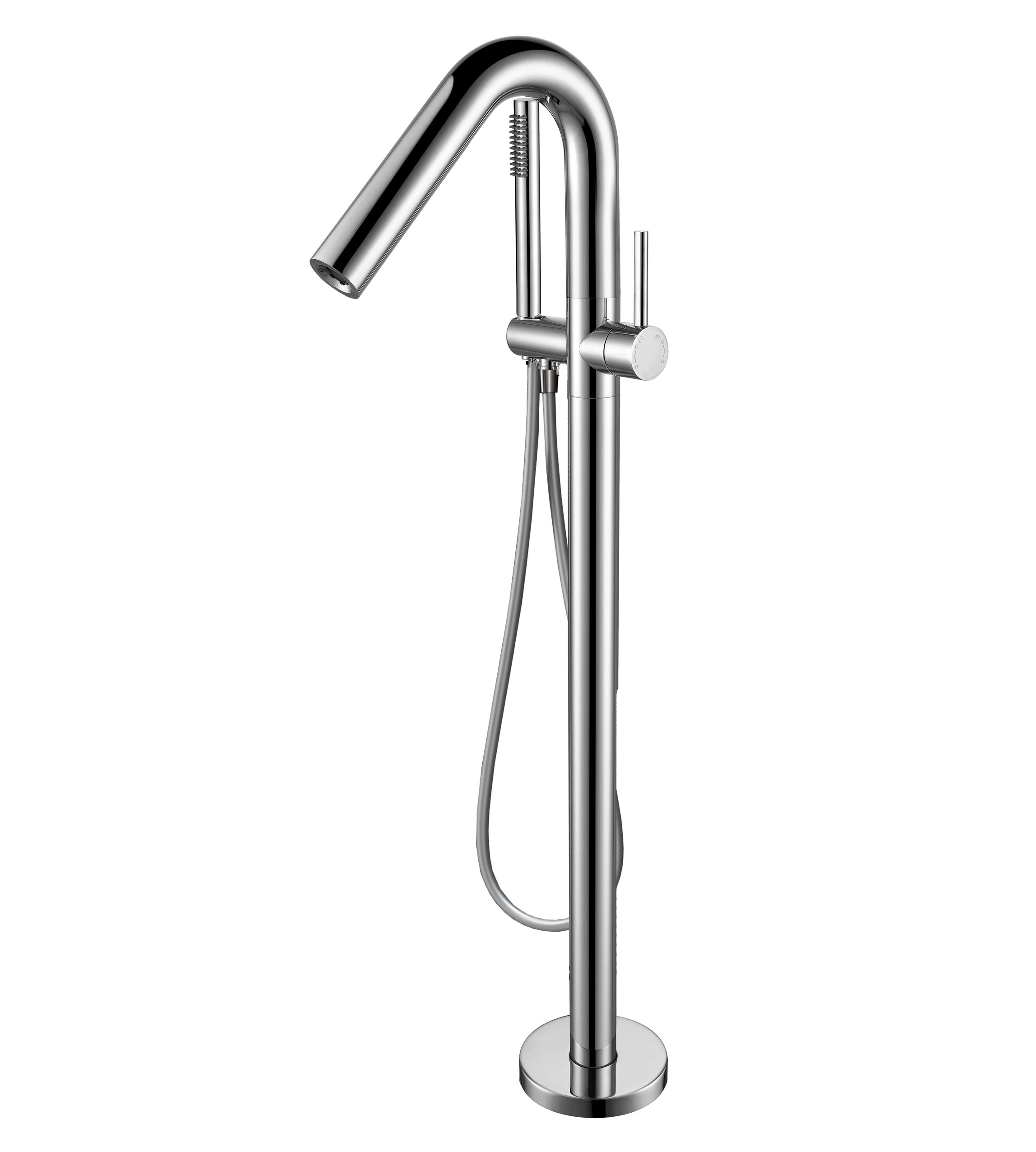 Mitigeur Sur Pied Pour Baignoire Et Douche1 Colonne Verticale Acier Tres 26247005ac 82351092