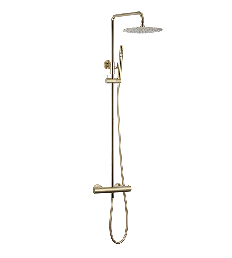 AURALUM MAX Colonne Douche Laiton Rétro Système de Douche Réglable