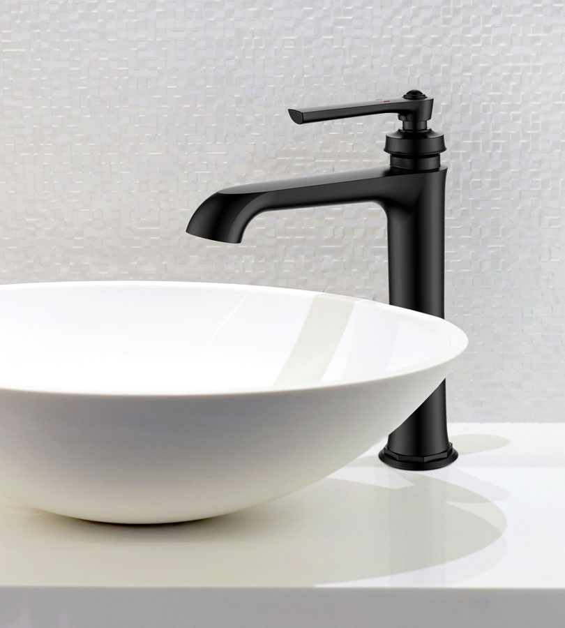 Mitigeur Lavabo Bas Parma, 15 CmCouleur : Noir Mat