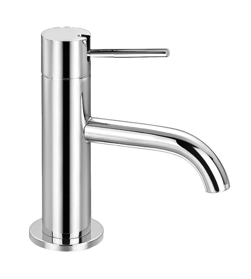 Robinet lave-mains (eau froide) bec haut Chromé (sans vidage) - PAINI Réf.  17000FL